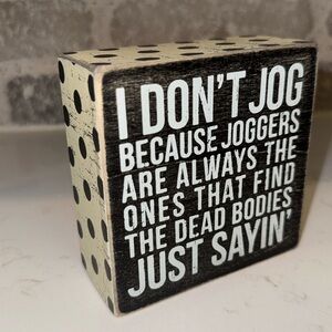 Jogging Box Sign